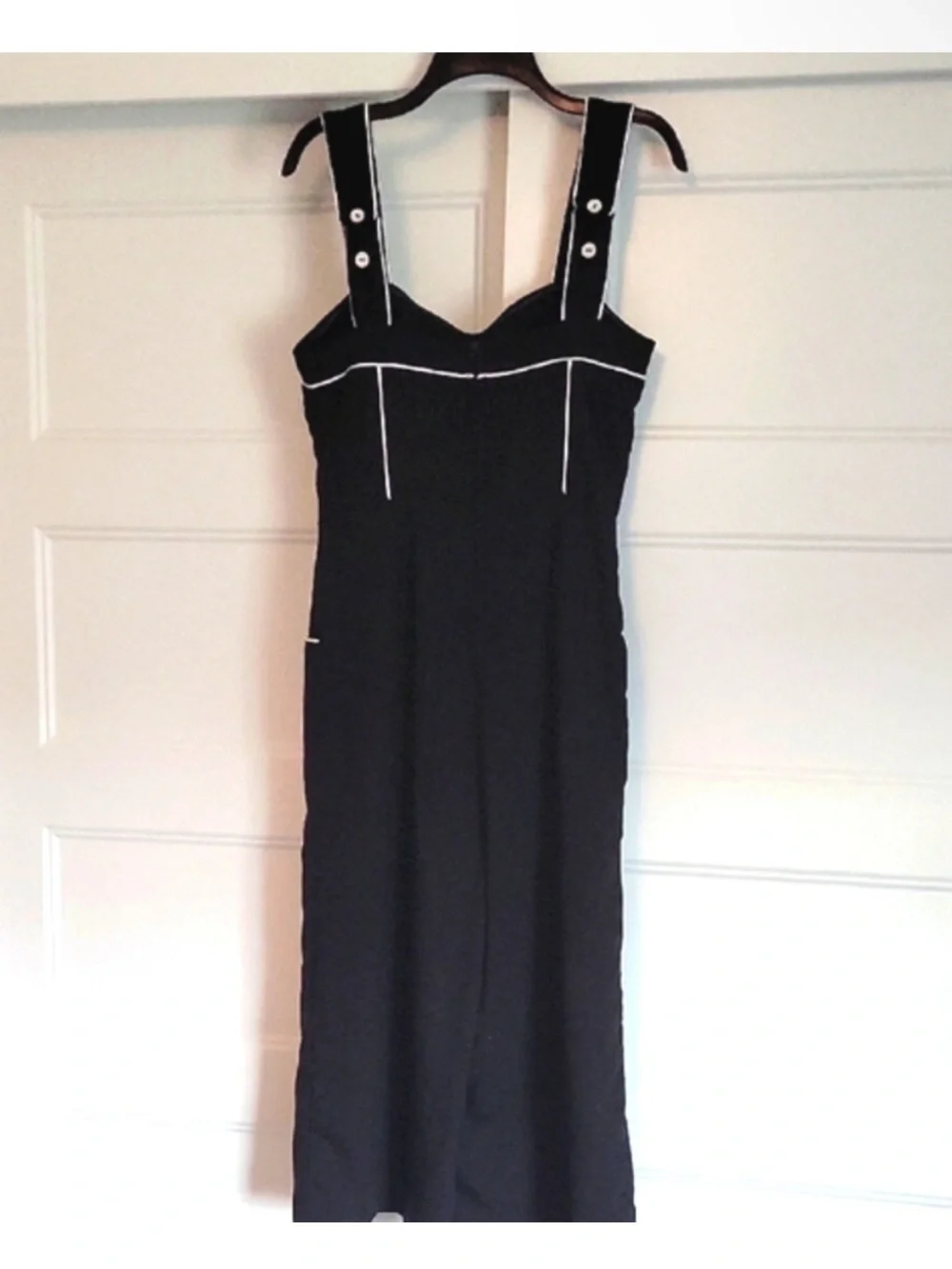 Modcloth 4X Vintage Black Jumpsuit with pockets - Picture 3 of 3